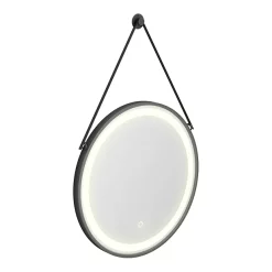 Arezzo Matt Black 600mm Round LED Illuminated Anti-Fog Bathroom Mirror 12 Arezzo Matt Black 600mm Round LED Illuminated Anti-Fog Bathroom Mirror -Vanity Unit Bathroom Suites az47mb n d1