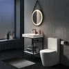 Arezzo Matt Black 600mm Round LED Illuminated Anti-Fog Bathroom Mirror 1 Arezzo Matt Black 600mm Round LED Illuminated Anti-Fog Bathroom Mirror -Vanity Unit Bathroom Suites az47mb n d3 1