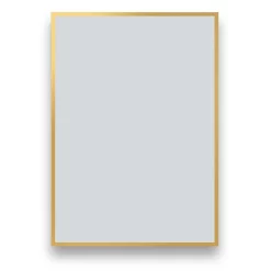 Arezzo Brushed Brass Square Edge 700 X 500 Mirror 7 Arezzo Brushed Brass Square Edge 700 X 500 Mirror -Vanity Unit Bathroom Suites az57bb d1d