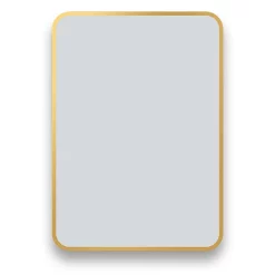Arezzo Brushed Brass 700 X 500 Rectangular Mirror -Vanity Unit Bathroom Suites az57cvbb d1