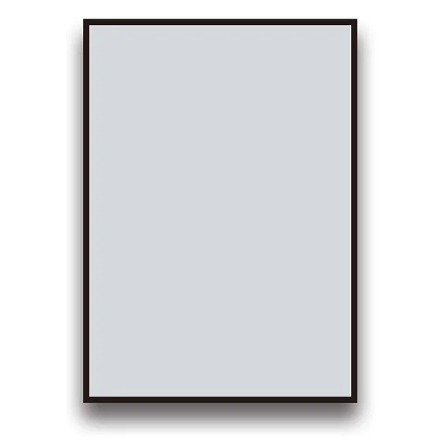Arezzo Matt Black Square Edge 700 X 500 Mirror 5 Arezzo Matt Black Square Edge 700 X 500 Mirror - Image 3