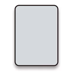 Arezzo Matt Black 700 X 500 Rectangular Mirror 10 Arezzo Matt Black 700 X 500 Rectangular Mirror -Vanity Unit Bathroom Suites az57mb d4