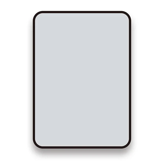 Arezzo Matt Black 700 X 500 Rectangular Mirror 5 Arezzo Matt Black 700 X 500 Rectangular Mirror - Image 3