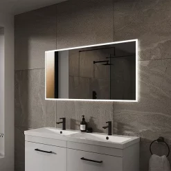 Arezzo 1200 X 600mm LED Illuminated Bathroom Mirror With Shaver Socket & Anti-Fog 7 Arezzo 1200 X 600mm LED Illuminated Bathroom Mirror With Shaver Socket & Anti-Fog -Vanity Unit Bathroom Suites az6270mb d1 1