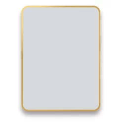 Arezzo Brushed Brass 800 X 600 Rectangular Mirror -Vanity Unit Bathroom Suites az68cvbb d1