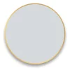 Arezzo Brushed Brass 800mm Round Mirror -Vanity Unit Bathroom Suites az8brmbb d1