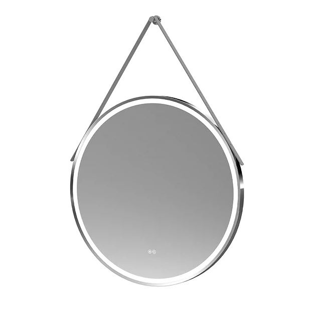 Arezzo Chrome 800mm Round LED Illuminated Anti-Fog Bathroom Mirror 4 Arezzo Chrome 800mm Round LED Illuminated Anti-Fog Bathroom Mirror - Image 2