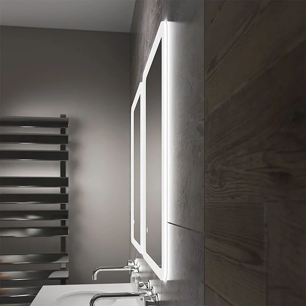 Arezzo 800 X 600mm Ultra Slim LED Illuminated Bathroom Mirror With Anti-Fog 3 Arezzo 800 X 600mm Ultra Slim LED Illuminated Bathroom Mirror With Anti-Fog