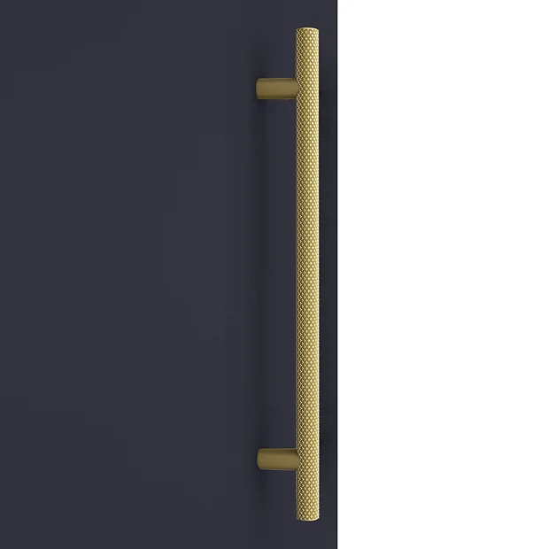 Arezzo Wall Hung Tall Storage Cabinet - Matt Blue - With Industrial Style Brushed Brass Handle 5 Arezzo Wall Hung Tall Storage Cabinet - Matt Blue - With Industrial Style Brushed Brass Handle - Image 3