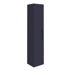 Arezzo Blue Floor Standing Vanity Unit, Tall Cabinet + Toilet Pack With Black Handles -Vanity Unit Bathroom Suites azbbkfsp1 n d6