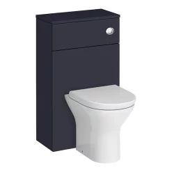 Arezzo Blue Wall Hung Sink Vanity Unit + Toilet Package With Rose Gold Handle -Vanity Unit Bathroom Suites azbrgwhp1 n d7