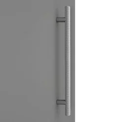 Arezzo Wall Hung Tall Storage Cabinet - Matt Grey - With Industrial Style Chrome Handle 7 Arezzo Wall Hung Tall Storage Cabinet - Matt Grey - With Industrial Style Chrome Handle -Vanity Unit Bathroom Suites azg14whcchis nd1