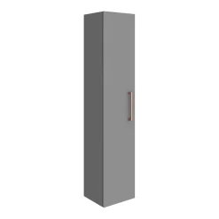 Arezzo Grey Floor Standing Vanity Unit, Tall Cabinet + Toilet Pack With Rose Gold Handles -Vanity Unit Bathroom Suites azgrgfsp1 nd6