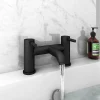 Arezzo Matt Black Complete Modern Bathroom Package -Vanity Unit Bathroom Suites azmbcbpsb d6