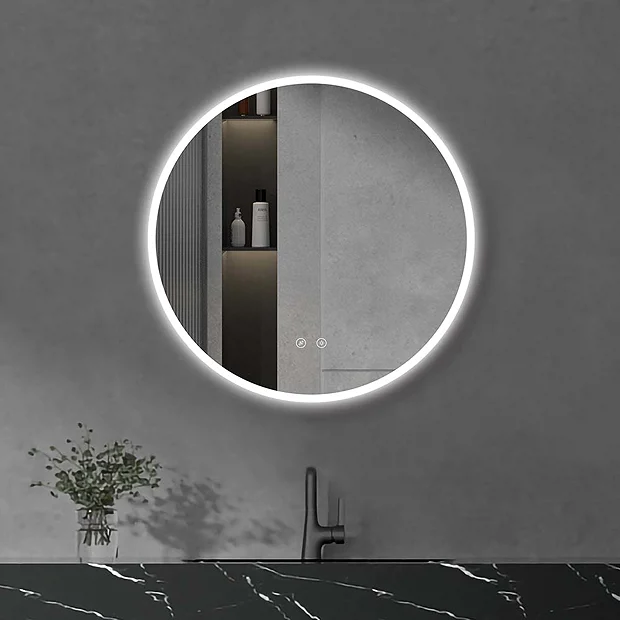 Arezzo 600mm Round Colour Changing LED Illuminated Bathroom Mirror With Bluetooth + Anti-Fog 4 Arezzo 600mm Round Colour Changing LED Illuminated Bathroom Mirror With Bluetooth + Anti-Fog - Image 2