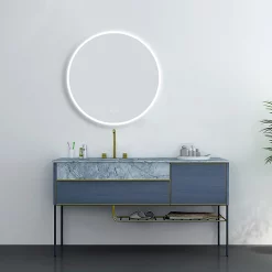 Arezzo 700mm Round Colour Changing LED Illuminated Bathroom Mirror With Bluetooth + Anti-Fog -Vanity Unit Bathroom Suites azmir028 d3