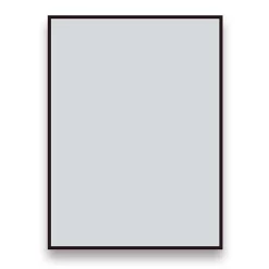 Arezzo Matt Black Square Edge Framed Bathroom Mirror - 800 X 600mm -Vanity Unit Bathroom Suites azs68mb d1