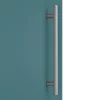 Arezzo Wall Hung Tall Storage Cabinet - Matt Teal Green - With Industrial Style Chrome Handle -Vanity Unit Bathroom Suites aztg14whcchis d1