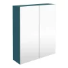 Arezzo 600 Matt Green 2-Door Mirror Cabinet -Vanity Unit Bathroom Suites aztg62mc l