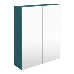Arezzo 600 Matt Green 2-Door Mirror Cabinet