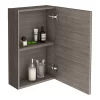 Klyn Bathroom Brooklyn 450mm Grey Avola Bathroom Mirror Unit -Vanity Unit Bathroom Suites b45mga nd4