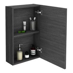 Klyn Bathroom Brooklyn 450mm Black Bathroom Mirror Unit