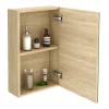 Klyn Bathroom Brooklyn 450mm Natural Oak Bathroom Mirror Unit -Vanity Unit Bathroom Suites b45mno d3