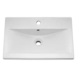 Brooklyn Bathroom Suite - Black With Chrome Handle - 500mm Wall Hung Vanity & Toilet -Vanity Unit Bathroom Suites b5whblkcc d2