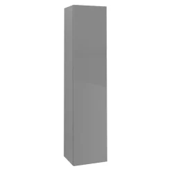 Villeroy & Boch Villeroy And Boch V-Line Glossy Grey Wall Hung Tall Cabinet