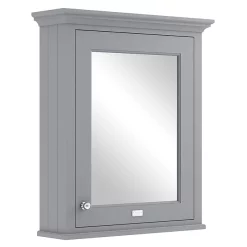 Bayswater Plummett Grey 600mm Mirror Wall Cabinet