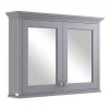 Bayswater Plummett Grey 1050mm Mirror Wall Cabinet 2 Bayswater Plummett Grey 1050mm Mirror Wall Cabinet -Vanity Unit Bathroom Suites bayf131 l