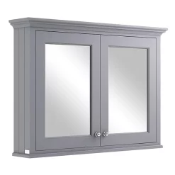 Bayswater Plummett Grey 1050mm Mirror Wall Cabinet