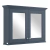 Bayswater Stiffkey Blue 1050mm Mirror Wall Cabinet -Vanity Unit Bathroom Suites bayf132 l