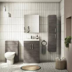 Klyn Bathroom Brooklyn Grey Avola Vanity Furniture Package -Vanity Unit Bathroom Suites bgapknewl