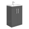 Klyn Bathroom Brooklyn Gloss Grey Vanity Furniture Package -Vanity Unit Bathroom Suites bggpknd6