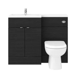 Klyn Bathroom Brooklyn Black 1100mm Combination Furniture Pack 12 Klyn Bathroom Brooklyn Black 1100mm Combination Furniture Pack -Vanity Unit Bathroom Suites bk1100blk d3