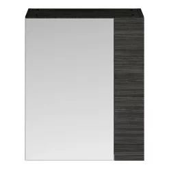 Klyn Bathroom Brooklyn 600mm Bathroom Mirror & Fascia Cabinet - Black