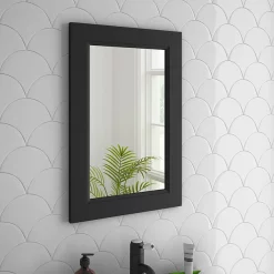 Chatsworth Mirror (600 X 400mm - Graphite) -Vanity Unit Bathroom Suites blkdanmir n l