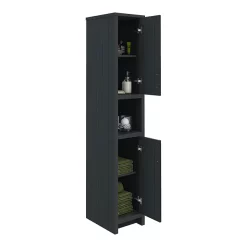 Chatsworth Traditional Graphite Tall Cabinet -Vanity Unit Bathroom Suites blkdantb d1