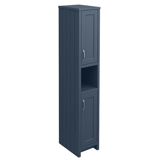 Chatsworth Traditional Blue Tall Cabinet 4 Chatsworth Traditional Blue Tall Cabinet - Image 2