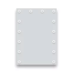 Arezzo Bulb 500 X 700mm LED Illuminated Mirror With Motion Sensor + Anti-Fog -Vanity Unit Bathroom Suites bm001 d1