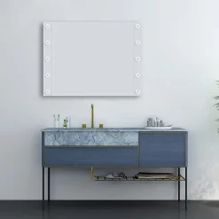 Arezzo Bulb 800 X 600mm LED Illuminated Mirror With Motion Sensor + Anti-Fog -Vanity Unit Bathroom Suites bm005 d3