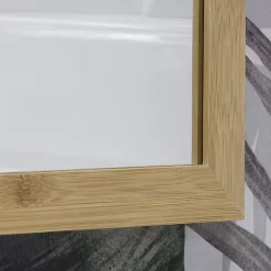 EcoDelux 600 X 800mm Bamboo Frame Rectangular Mirror -Vanity Unit Bathroom Suites bmb68mir d3