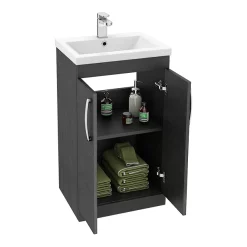 Klyn Bathroom Brooklyn Black Bathroom Suite 11 Klyn Bathroom Brooklyn Black Bathroom Suite -Vanity Unit Bathroom Suites brblkbs d2