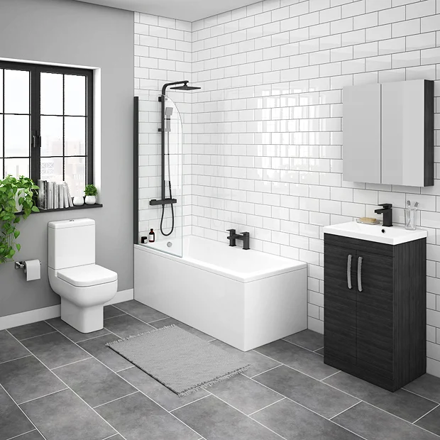 Klyn Bathroom Brooklyn Black Bathroom Suite 4 Klyn Bathroom Brooklyn Black Bathroom Suite - Image 2
