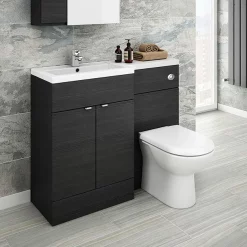 Klyn Bathroom Brooklyn Black 1100mm Combination Furniture Pack 9 Klyn Bathroom Brooklyn Black 1100mm Combination Furniture Pack -Vanity Unit Bathroom Suites brooklynblackcombinationfurniturepack1100mml