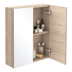 Klyn Bathroom Brooklyn Natural Oak Floor Standing Vanity Furniture Package -Vanity Unit Bathroom Suites brooklynnaturaloakfloorstandingvanityfurniturepackage d1
