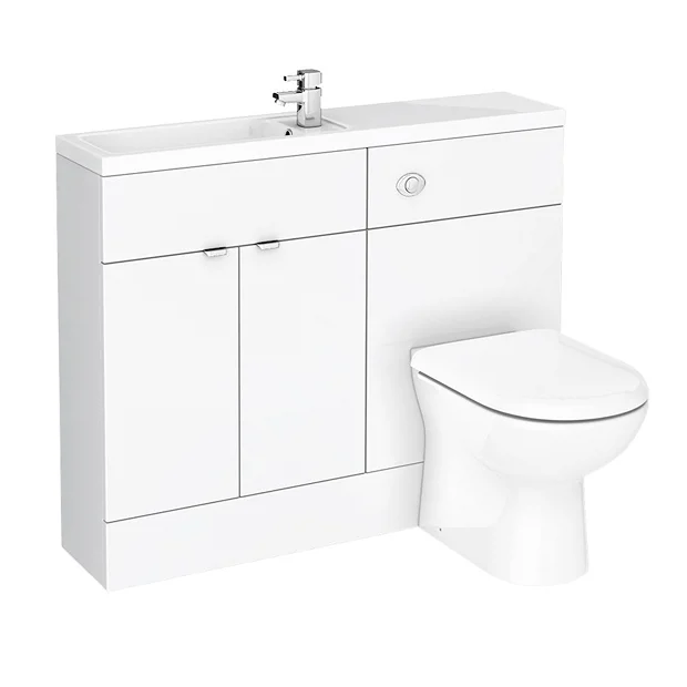 Klyn Bathroom Brooklyn 1100mm White Gloss Slimline Combination Furniture Pack 4 Klyn Bathroom Brooklyn 1100mm White Gloss Slimline Combination Furniture Pack - Image 2