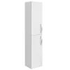 Klyn Bathroom Brooklyn Gloss White Bathroom Suite With Tall Cabinet -Vanity Unit Bathroom Suites btcwht d6