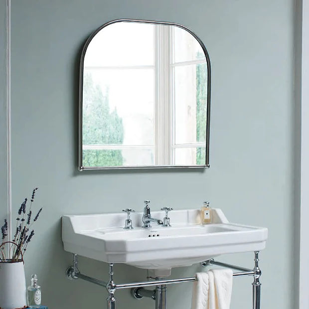 Urlington Bathroom Burlington Curved Mirror With Chrome Frame - 700x700mm 3 Urlington Bathroom Burlington Curved Mirror With Chrome Frame - 700x700mm